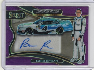 2025 Select TAS-PRZ Parker Retzlaff Trackside Signatures Auto Purple Prizm 46/49