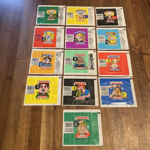 1986 1987 1988 Garbage Pail Kids Wax Wrappers Lot Series 3 4 5 6 7 8 9 10 11-15