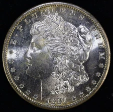 1881-S $1 Morgan Silver Dollar BU UNCIRCULATED #M4