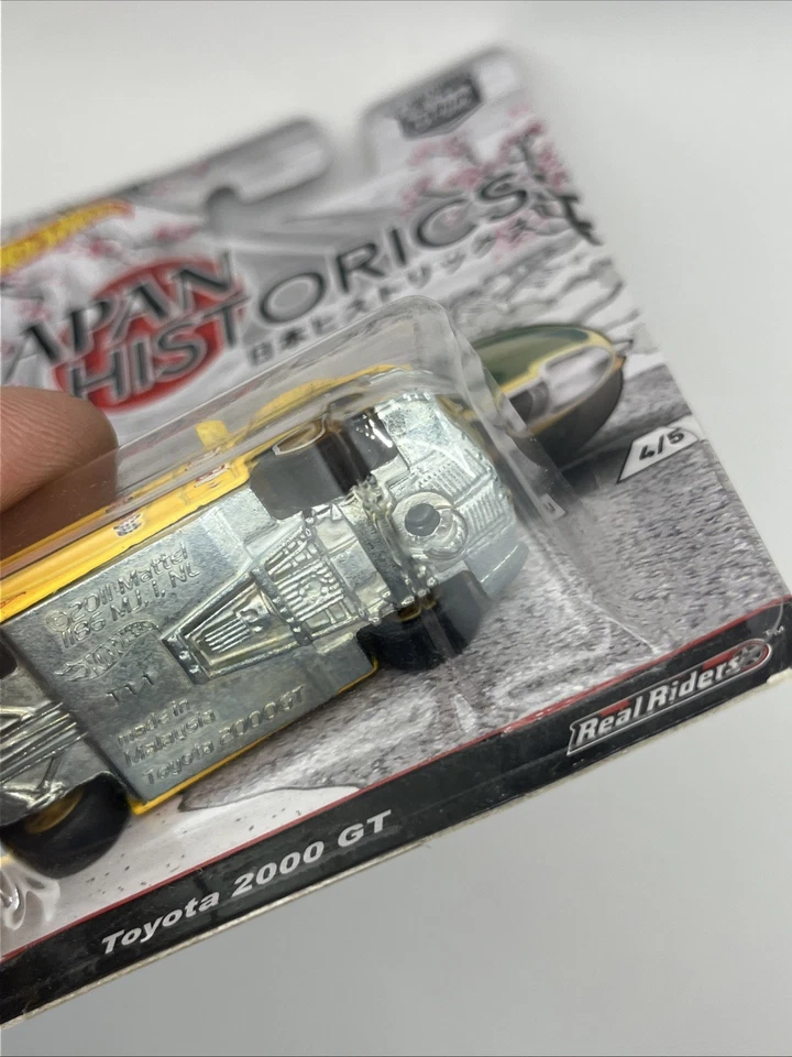 HOT WHEELS ОШИБКА 2016 ЯПОНИЯ HISTORICS TOYOTA 2000 GT MISS SPUN RIVIT РЕДКАЯ ОШИБКА - Изображение 3 из 4