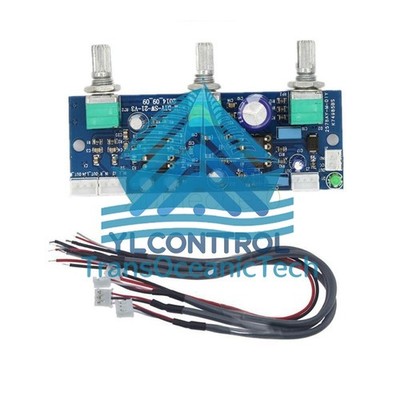 DC 12V-24V Low-pass Filter NE5532 Subwoofer 2.1CH/Pre-Amplifier Preamp Board