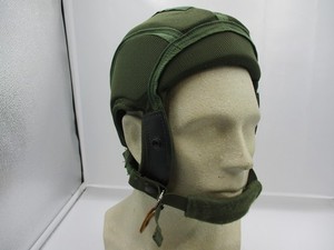 Vintage US Military Combat Vehicle Crewman's Helmet DH-132-B Small Green Liner