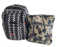 JUJUBE Mini Bag Black/White BackPack And Unbranded camouflage Bag /Set Of 2