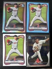 Connelly Early 2026 Bowman Chrome Red RC Variation SP Plus Blue/499 1st Red Sox