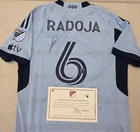 Sporting KC NEMANJA RADOJA Signed Match Game Used Soccer Jersey 2024 Season LITE