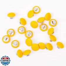 YIEMI Fabric Cloth Covered Button,15mm Sewing Buttons with Metal Shank Button