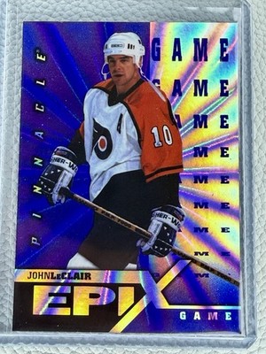 1997 John LeClair Pinnacle Epix Game Purple Insert E23