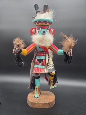 Indianer Figur Juanita Clark signiert Kachina ''Snow Kachina''