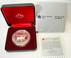 Royal Canadian Mint 1985 National Parks Proof Silver Dollar Canada .500 Silver