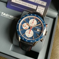 2025 TAG Heuer Carrera Calibre 16 CV201AR Blue Dial Chronograph Wristwatch -Mint 4