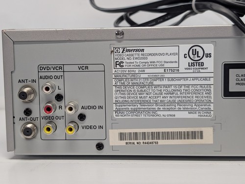 Emerson Kombigerät EWD2003 DVD Player VHS HQ 4-Kopf Videorecorder getestet funktioniert - Bild 10 von 10