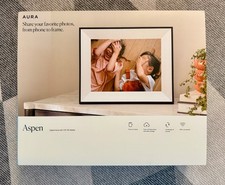 Aura Home - 12" HD Wi-Fi Aspen Digital Photo Frame by Aura - Matted ink