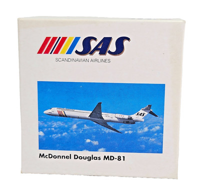 SAS SCANDINAVIAN Airlines McDonnel Douglas MD-81 1:500 Art.Nr. 505130 Diecast