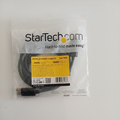 Neu StarTech DisplayPort-auf-HDMI-Adapterkabel 3 m 10 Fuß,4 K 30 Hz