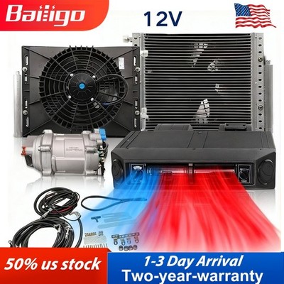 12V Cool&Heat Electric Underdash Universal Air Conditioner DC Auto Car A/C Kit *