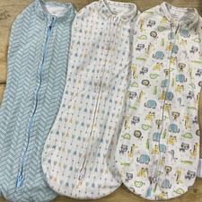 Pack of 3 Newborn SwaddleMe Pod Zip Up Swaddle Stage 1 Zipper Wrap