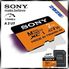 2TB High-Speed V30 A2 4K SD Card 512GB 256GB 128GB Memory Card 1TB Micro TF SD A