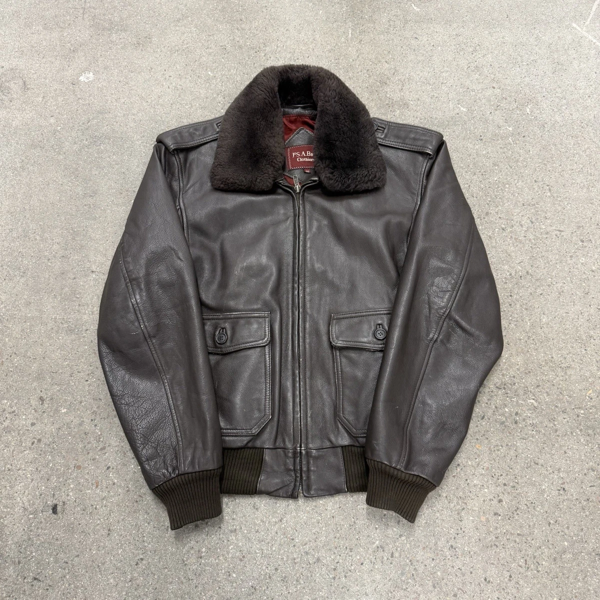 本革 レザージャケット XL 黒 短丈 00s JOS.A.BANK 中古・古着通販】JOS.A.BANK (ジョス エー バンク) レザージャケット