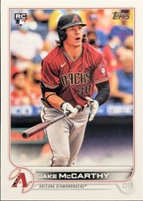 2022 Topps Series 2 #370 Jake McCarthy Arizona Diamondbacks RC BASE: Red jersey