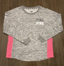 Pink Victoria s Secret Sweatshirt Women s Size M Pullover Logo