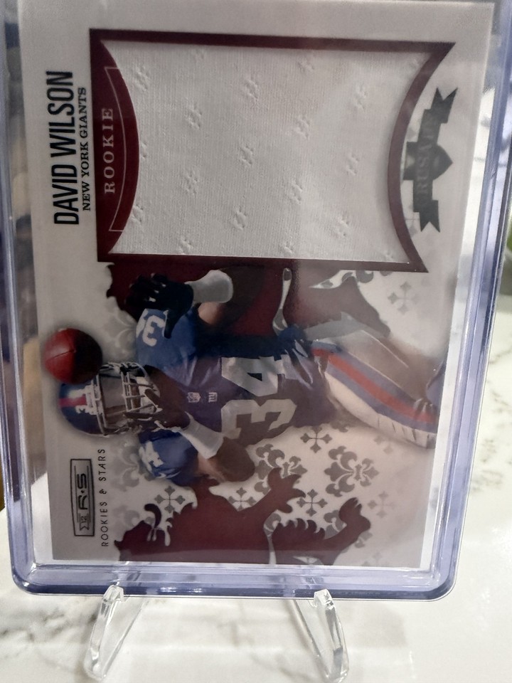 2012 Rookies & Stars David Wilson #25 Crusade Materials 027/199