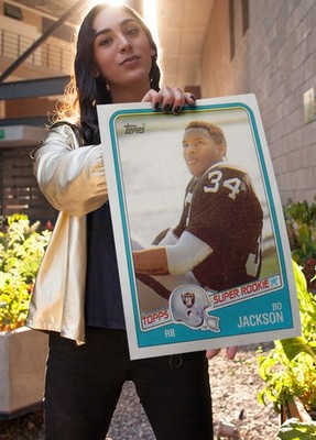 Bo Jackson 1988 Topps Rookie Card Poster 11x17 MINT Oakland Raiders