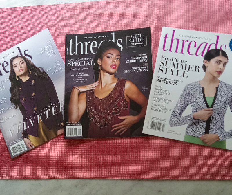 Threads magazine lot - #220 (Winter 2022), #224 (Winter 2023), and #226 (2024)