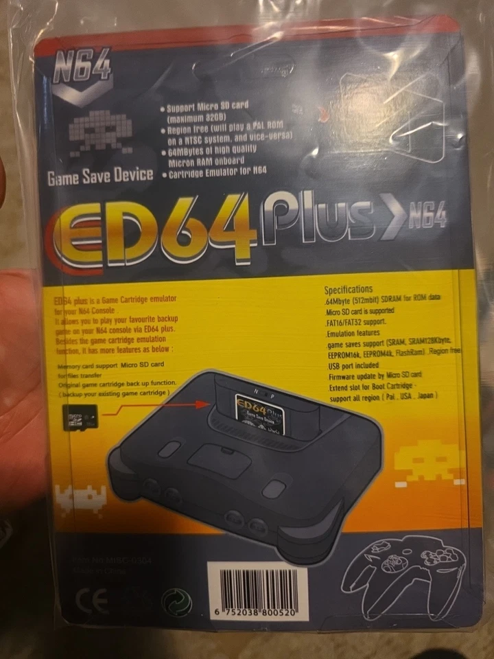 N64 Cartridge 340 in 1 Retro Game Region Free Chip Save with 16G SD card for N64 - Image 2 of 3