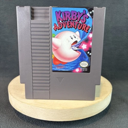 Nintendo NES - Kirby’s Adventure - Cartridge & Dust Cover - Tested