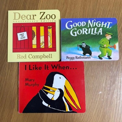 English Board Book Set of 3: I Like It When..., Dear Zoo, Good Night Gorilla