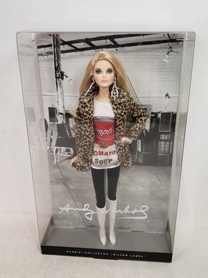 ANDY WARHOL CAMPBELL'S SOUP BARBIE DOLL 2015 MATTEL DKN04 NRFB
