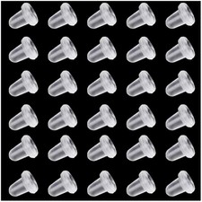 Silikon Ohrring Stopper Ohrringverschlüsse ohrring stecker verschluss aus Tra...