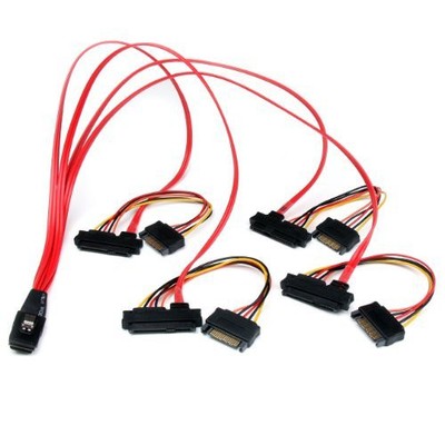 StarTech.com 50cm Internal Serial Attached SCSI Mini SAS Cable - SFF8087 to 4x