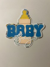 Baby Boy Handmade Premade Scrapbook Title Paper Pieced Die Cut