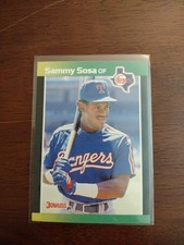 1989 Donruss Baseball's Best Sammy Sosa Rookie 12