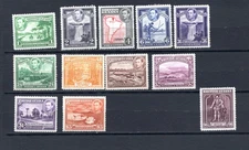 British Guiana: 1938 King George VI Definitive set,  Mint lightly hinged