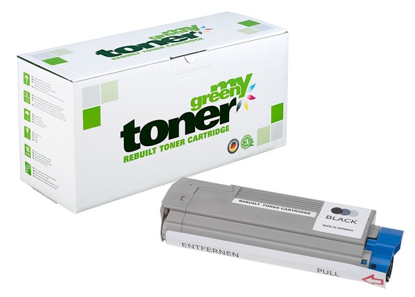 My Green Toner Zu Oki 43324424 Schwarz - Ca. 8000 Seiten-image
