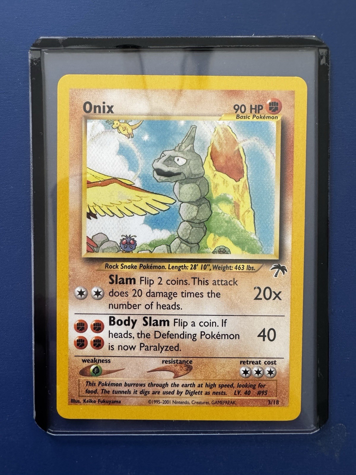 Pokémon Company Onix 3/18 Southern Islands Regular Promo 90 HP Eng