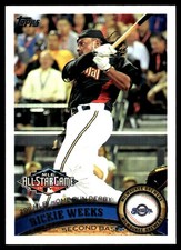 Rickie Weeks 2011 Topps Update #US127 Brewers MLB READ FREE SHIP AutographDen