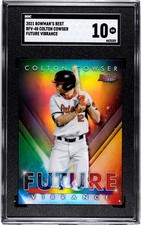 2021 Bowman’s Best #40 Colton Cowser Future Vibrance SGC 10 Gem Mint