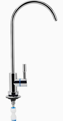 1/4in RO Filter Faucet Chrome Stainless Steel 31cm For Aqua Optima Evolve