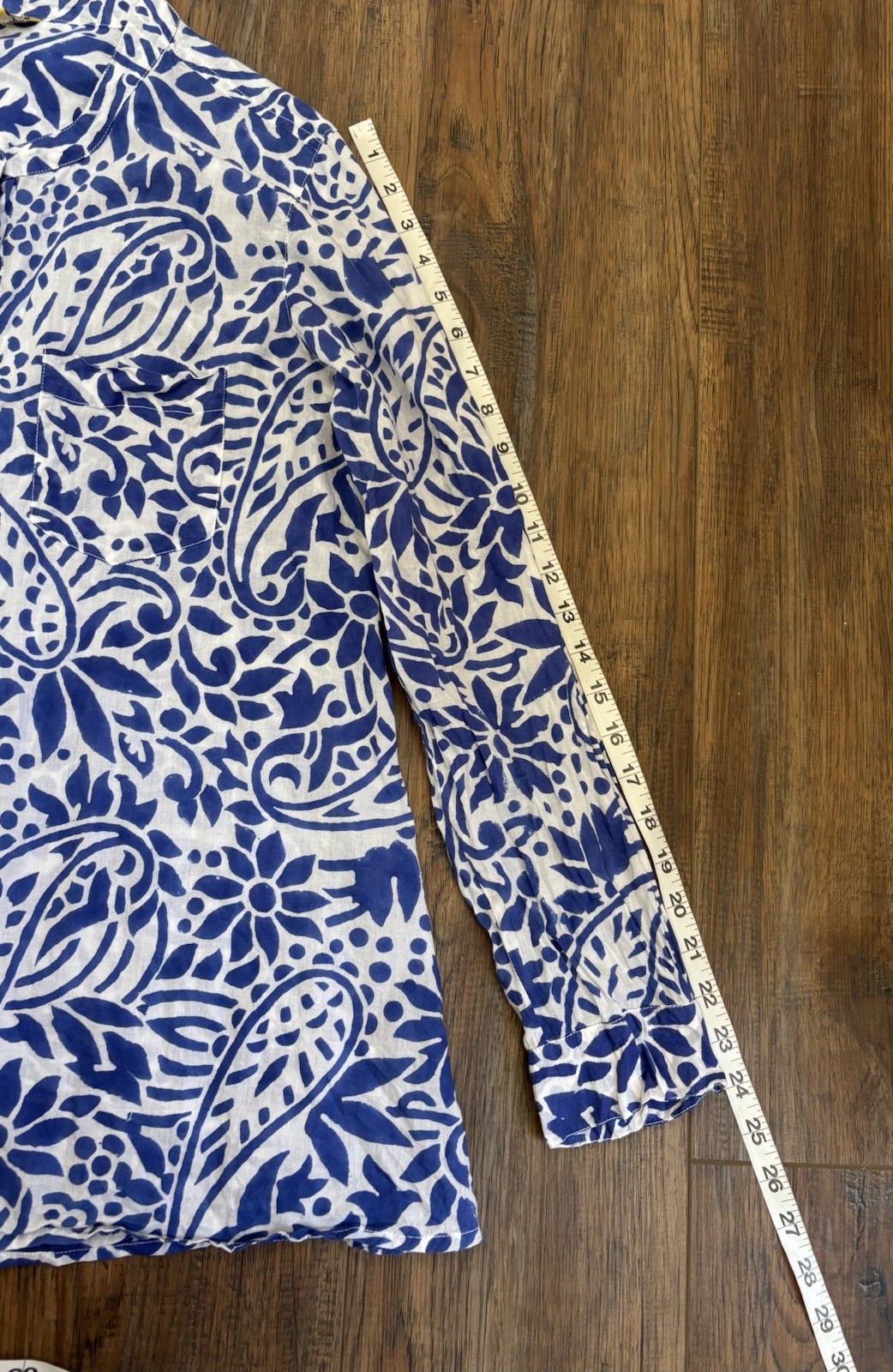 Roberta Roller Rabbit Button Up Tunic Blouse Flor… - image 11