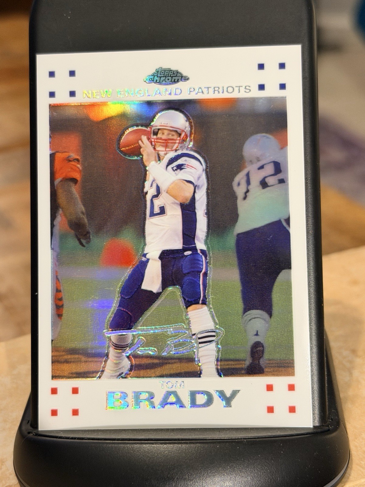 TOM BRADY 2007 Topps Chrome White Refractor Card # /869 PATRIOTS RARE MINT! Look