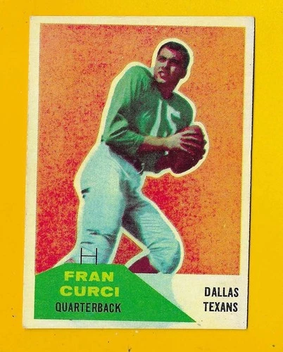 74070  1960 Fleer #11 Fran Curci CLEVELAND BROWNS RC EX/MT NO CREASES