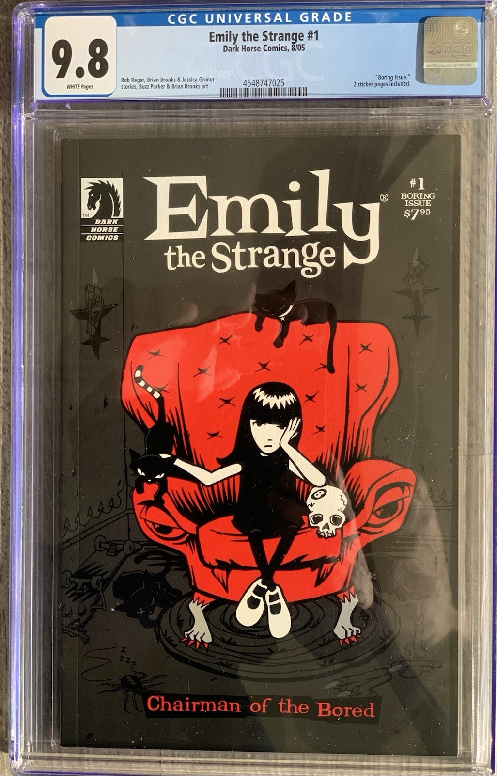 Emily the Strange #1 2005 CGC 9.8 White Pages 1st Appearance of Emily