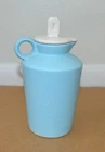 Vintage 1957 Hull Robin Egg Blue Pebbled Finish Cruet Pitcher with Lid