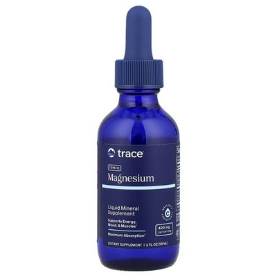 Trace Minerals Research Ionic Magnesium 400 mg 2 fl oz 59 ml Allergen-Free,