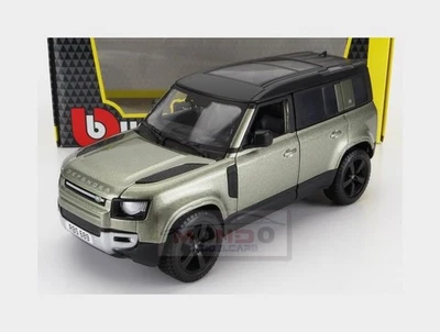 1:24 BURAGO Land Rover New Defender 110 2020 Light Green Met White BU21101G - Photo 1/2