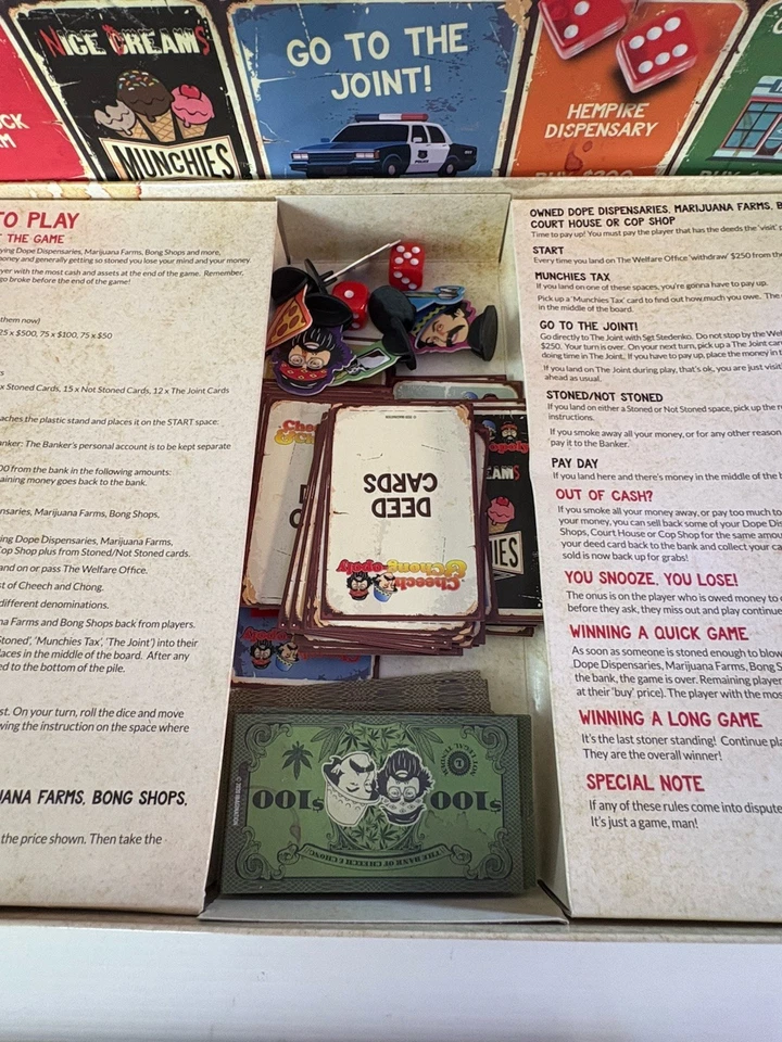 Cheech & Chong-opoly Monopoly board game 2020 stoner blaze Complete - Image 4 of 4