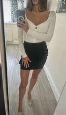 Black Mini Skirt In Size Small, Perfect Condition
